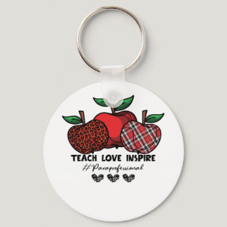 Back To School Paraprofessional For Teacher Keychain