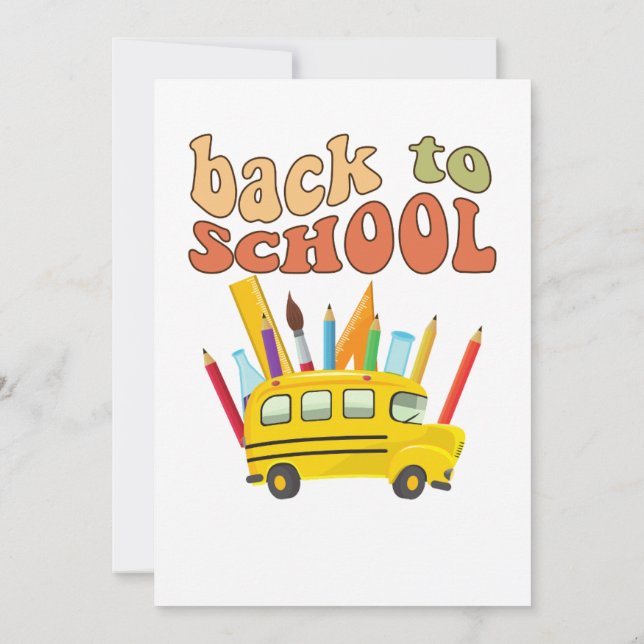 back-to-school party invitation (Back)