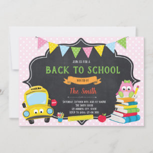 Back to school Party Invitation