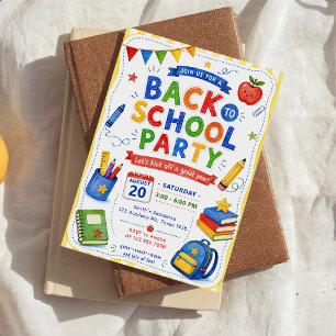 Back to School Party Invitation