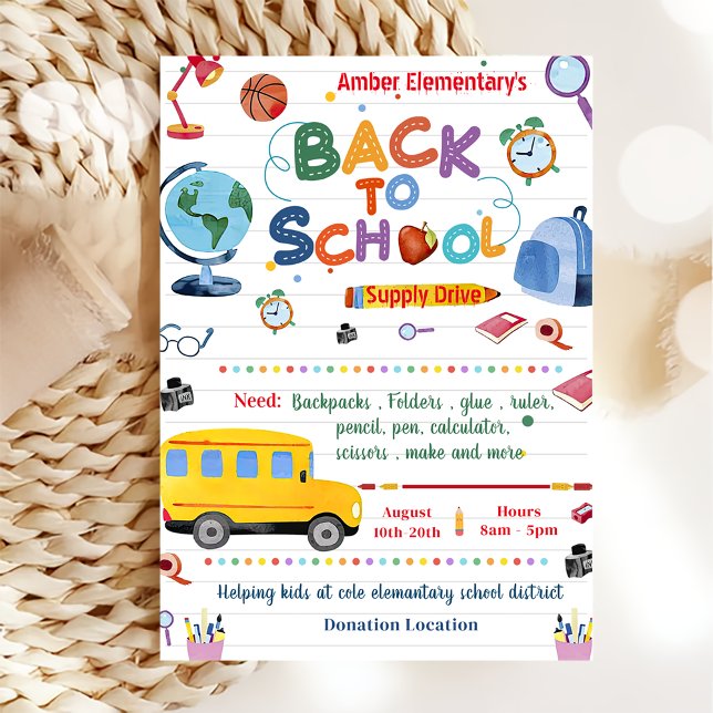 Back To School Party  Invitation (Creator Uploaded)