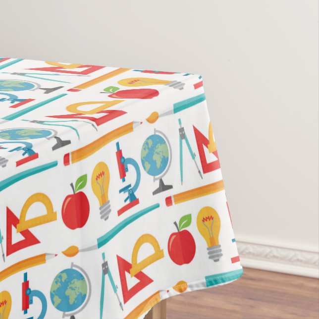 Back To School Pattern - Teacher Education Tablecloth (In Situ)