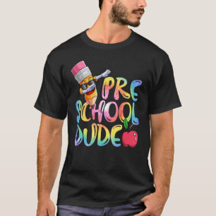 Back To School Pencil Tie Dye Preschool Dude Boys T-Shirt