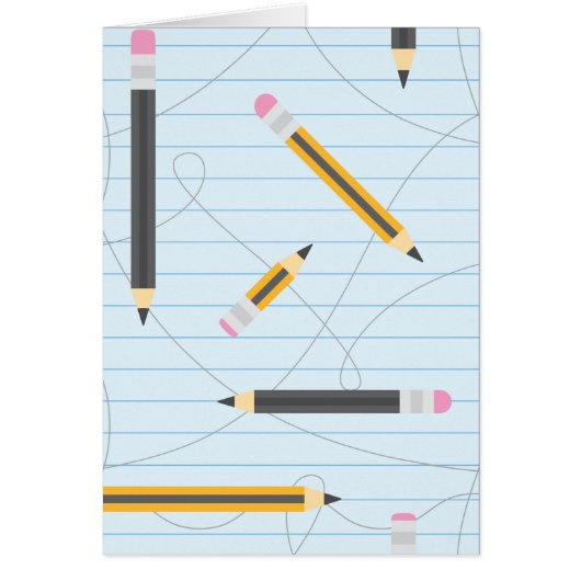 Back to School Pencils Cards (Front)