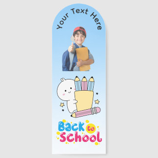 Back To School Personalization Photo and Text Bookmarks