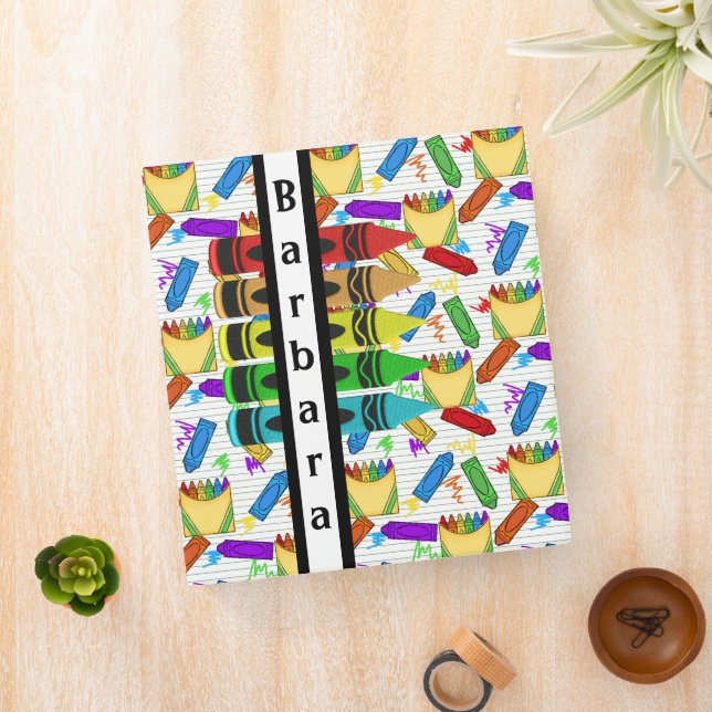 Back To School Personalize  3 Ring Binder (In Situ)
