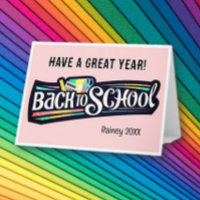 Back to School Personalized Folded Greeting Card
