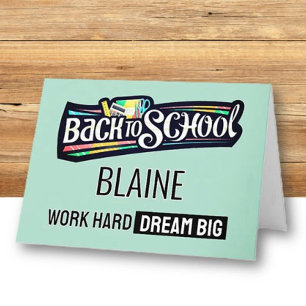Back to School Personalized Greeting card