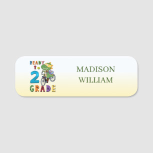 Back To School, Personalized Name 2Th Grade  Tag