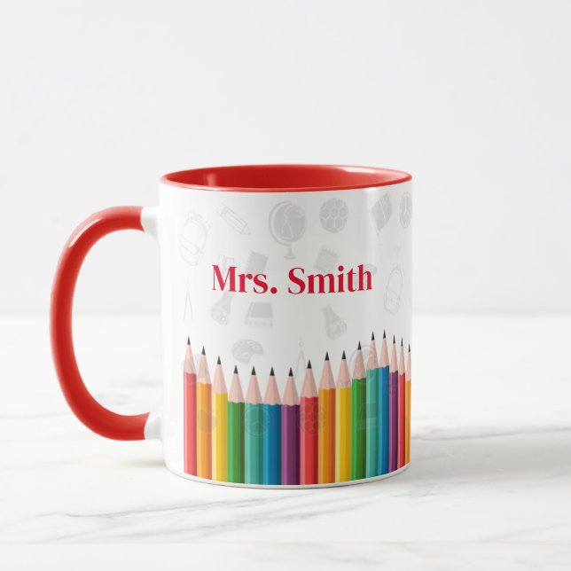 Back to School | Personalized Teacher Coffee  Mug (Left)