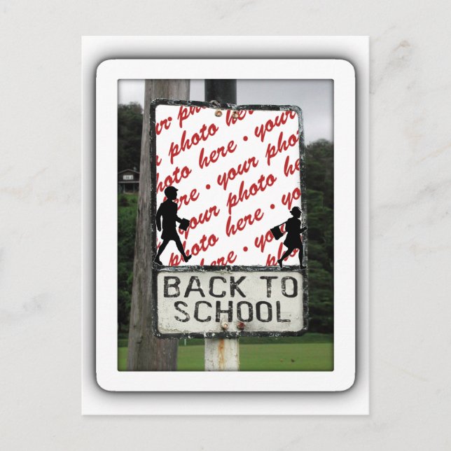 Back to School Photo Frame Postcard (Front)