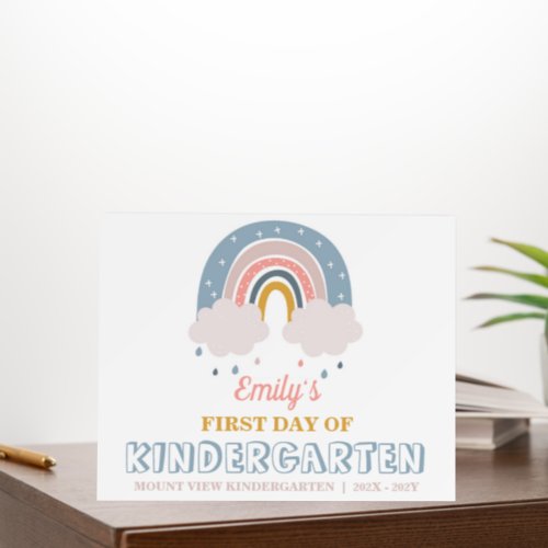 Back to School Photo Prop rainbow boho Foam Board