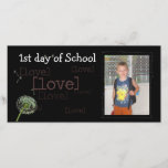 Back to school photocard announcement