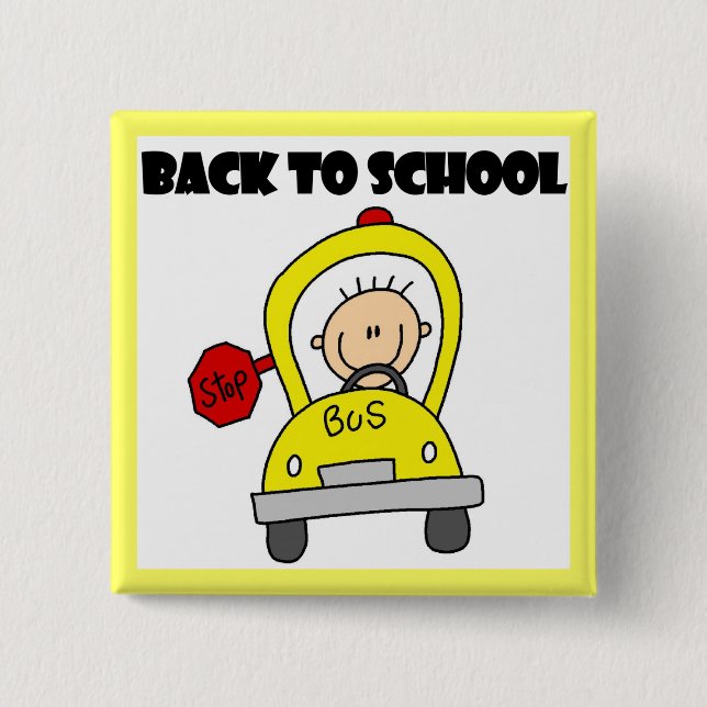 Back to School Pinback Button (Front)