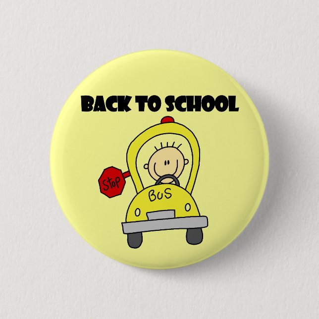 Back to School Pinback Button (Front)