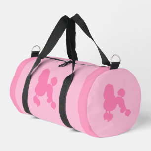 Back To School Pink Poodle Small Duffle Bag