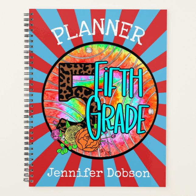 Back to school planner for fifth grade (Front)