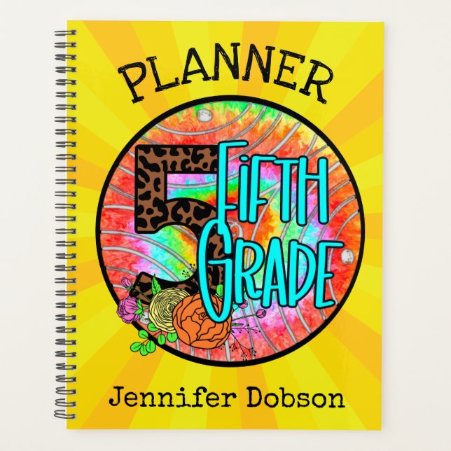 Back to school planner for fifth grade (Front)