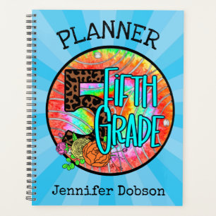 Back to school planner for fifth grade