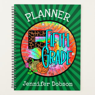 Back to school planner for fifth grade