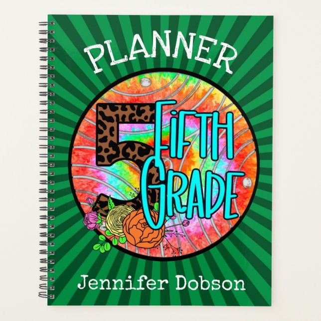 Back to school planner for fifth grade (Front)