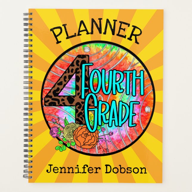 Back to school planner for fourth grade (Front)
