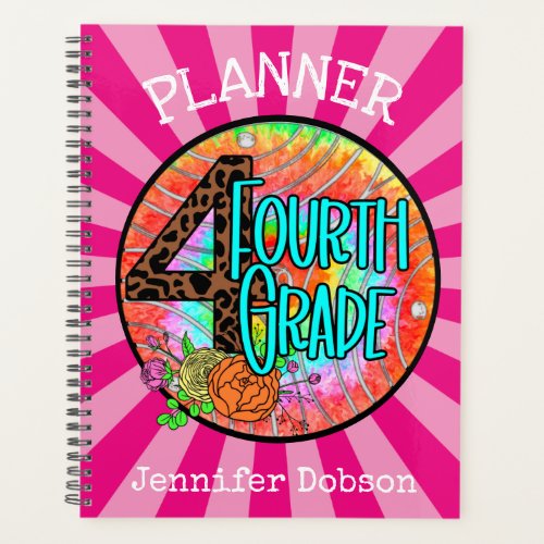 Back to school planner for fourth grade