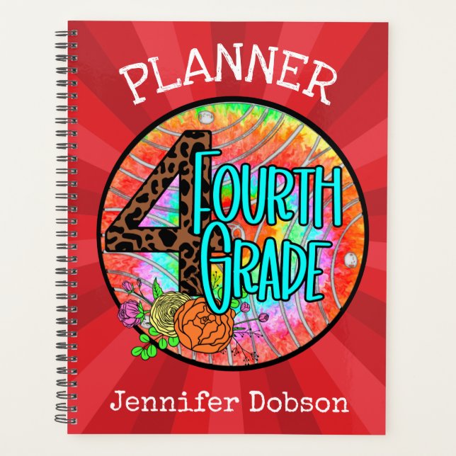 Back to school planner for fourth grade (Front)