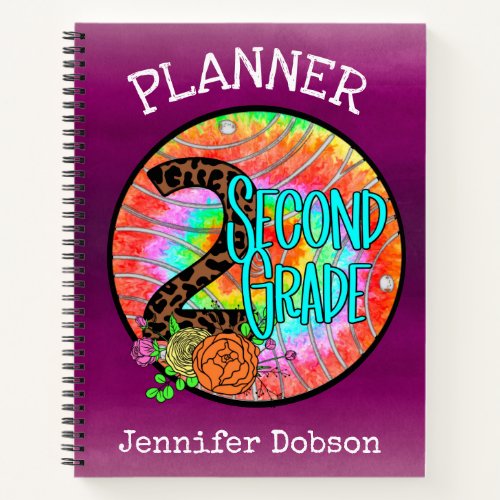 Back to school planner for second grade notebook