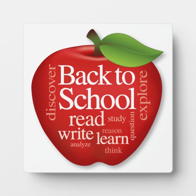 Back to School Plaque (Front)