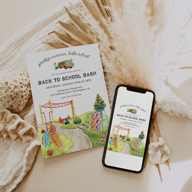 Back to School | Playground Park Party Invitation (Creator Uploaded)