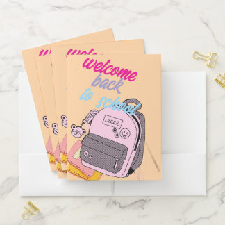 back to school pocket folder