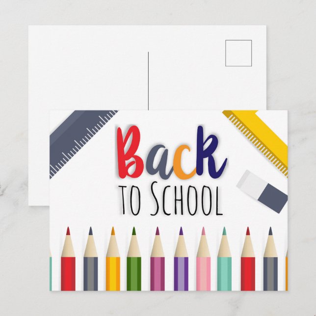 Back to School  Postcard (Front/Back)