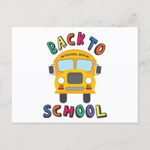 Back to school postcard