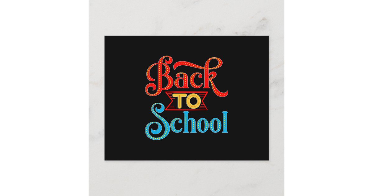 Back to School Postcard | Zazzle