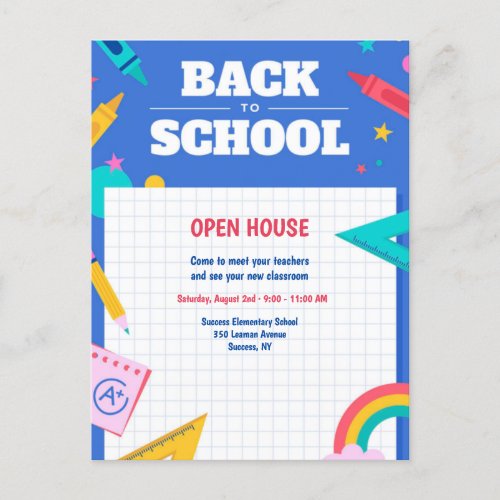 Back To School Postcard