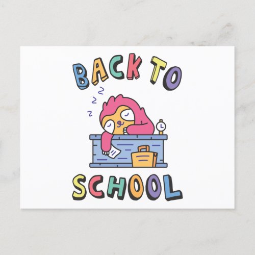 Back to school postcard
