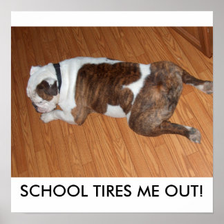 Back To School Poster/Sullivan the Bulldog Poster
