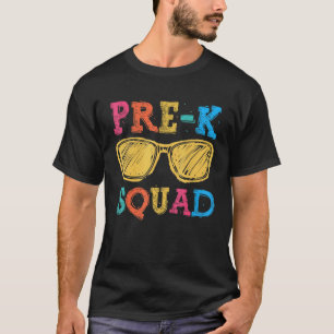 Back To School Pre K Squad First Day Teachers Stud T-Shirt