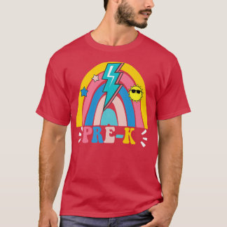 Back To School Prek Rainbow Teacher Student Kids  T-Shirt