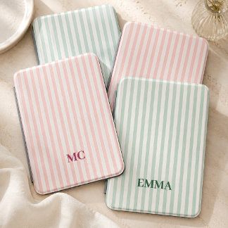 Back to School | Preppy Stripes Students Initial Kindle Cover