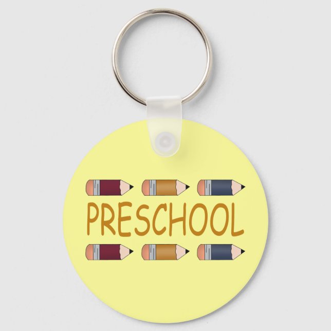 Back To School Preschool Fun Gift Keychain (Front)