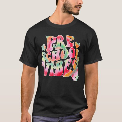 Back To School Preschool Vibes Student Teacher Ret T_Shirt