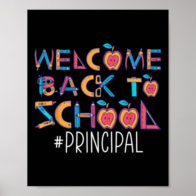 Back To School Principal  Poster (Front)