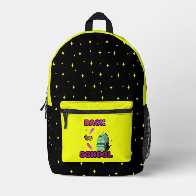 Back to school printed backpack (Front)