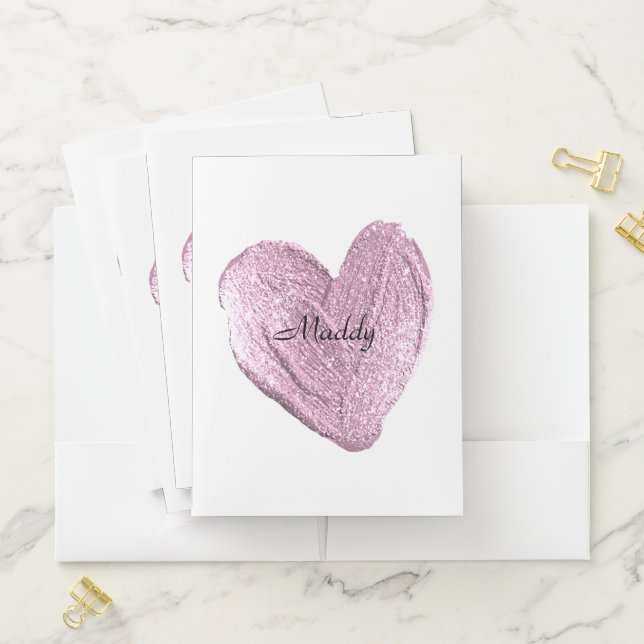 BACK TO SCHOOL PURPLE HEART BACK TO SCHOOL POCKET FOLDER (In Situ)