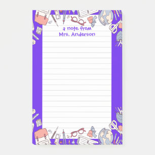 Back to School Purple Post-it Notes
