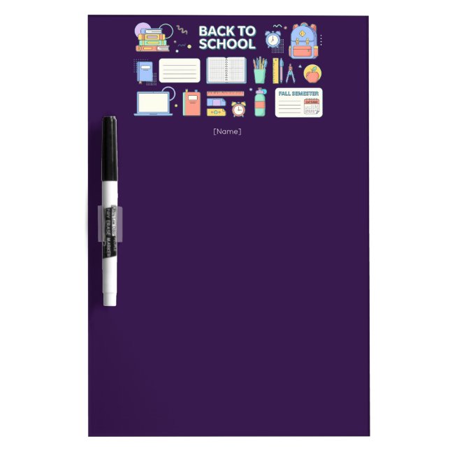 Back to School Rainbow Dry Erase Board (Front)