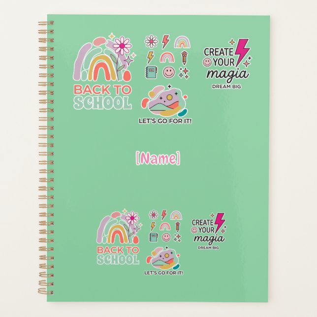 Back to School Rainbow Planner (Front)