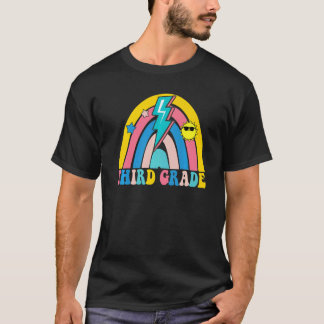 Back To School Rainbow Third Grade 3rd Grade Teach T-Shirt